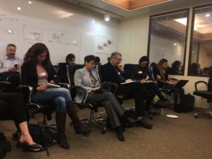 Participants seated at the Bay Area Content Marketing Meetup